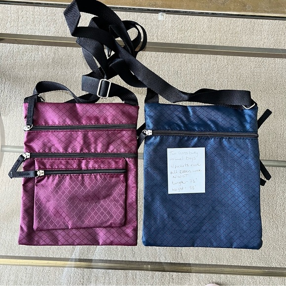 Stylish Crossbody Bags for Men - Purple and Blue - Picture 3 of 3